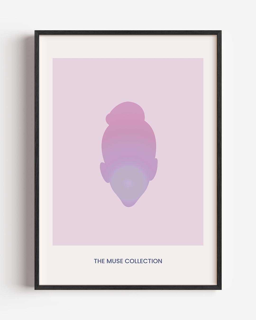 Vrolijke Pastelportret – mindfulness portret poster als wanddecoratie