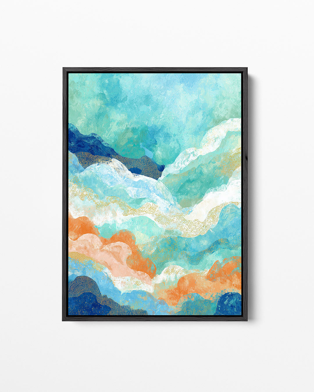 Golvende kleuren – staand wanddecoratie kunstwerk
