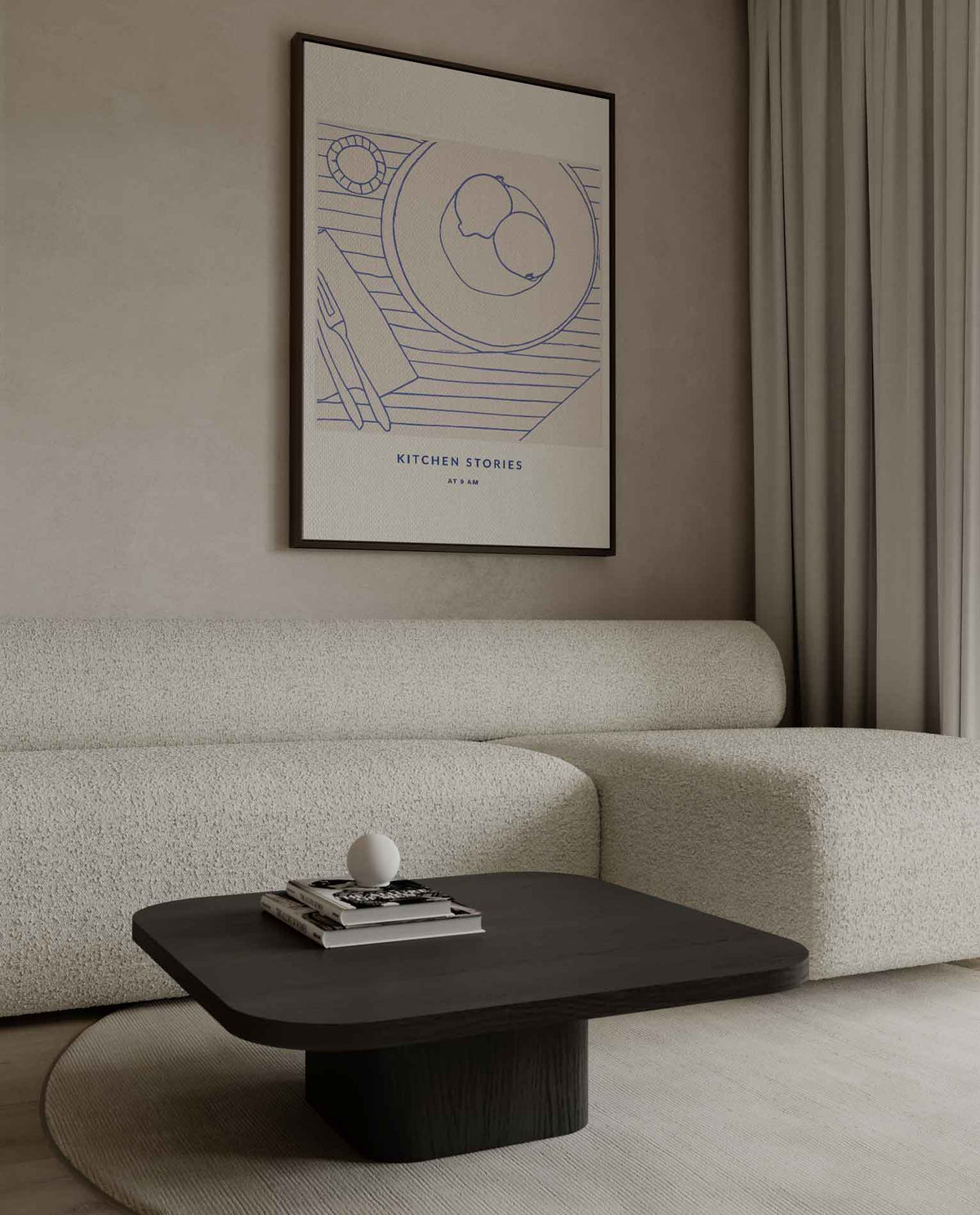 Ontbijtmoment – dibond wanddecoratie in staand formaat