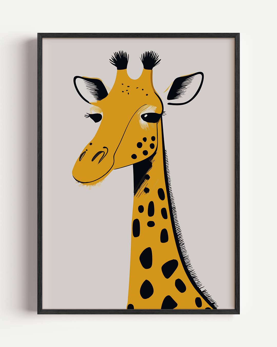 Stijlvolle Giraffen Print – kids portret poster als wanddecoratie