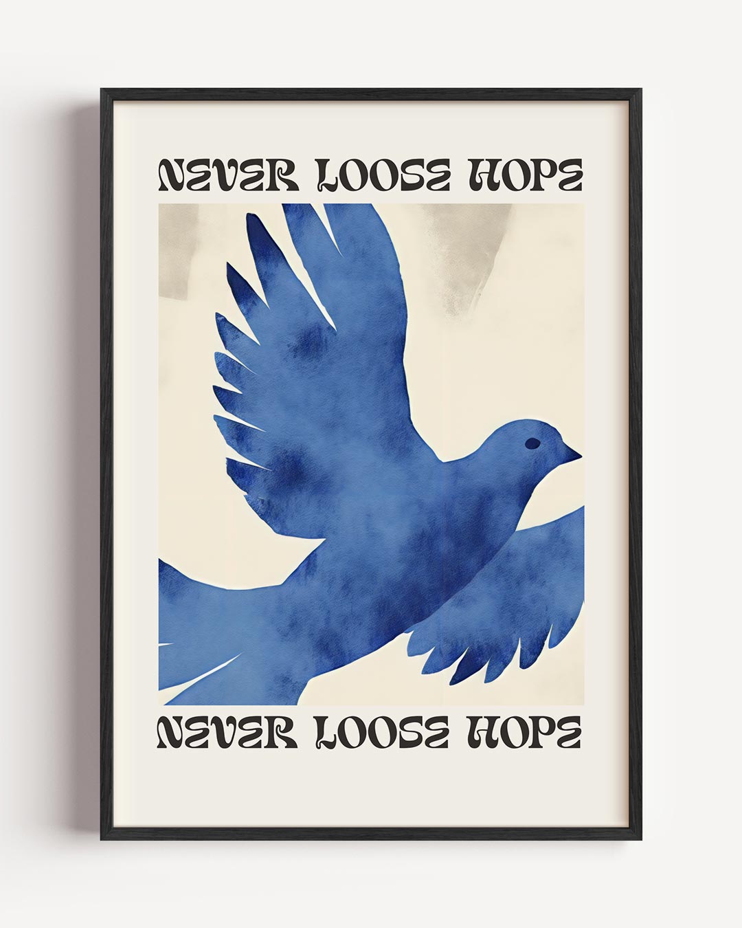 Blauwe Hoop – dieren portret poster als wanddecoratie