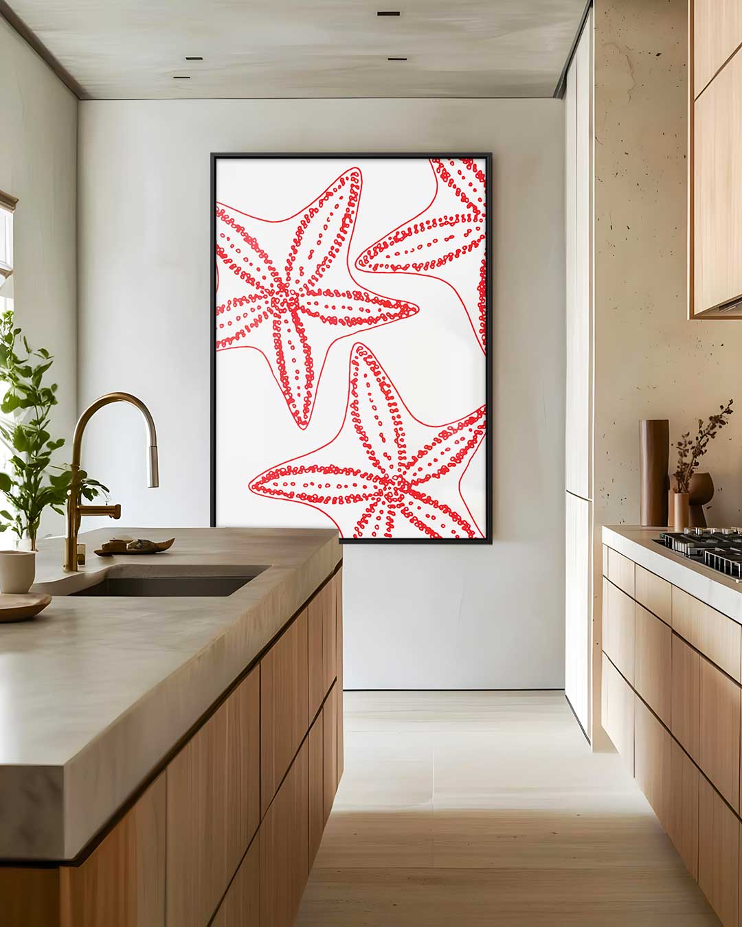 Sterren van de Zee – staand kunstwerk voor modern interieur