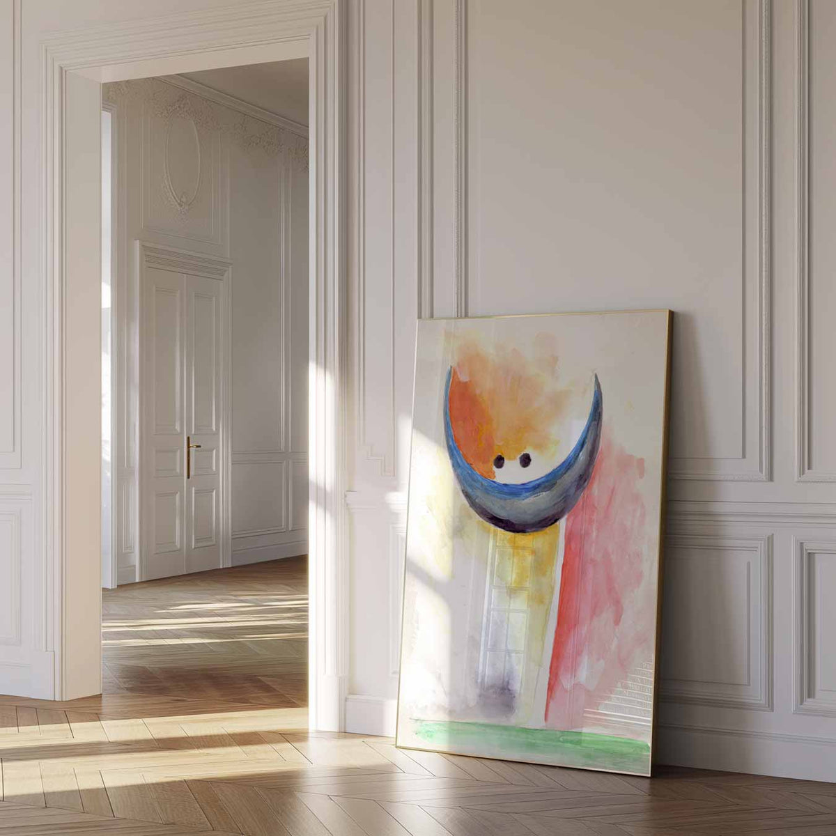 Vrolijke Kleuren Abstractie – urban poster in staand formaat