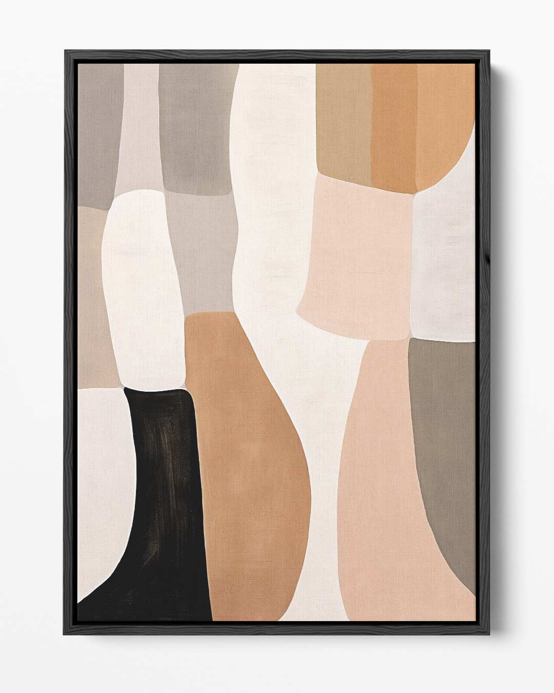 Aardse Abstractie – portret kunstwerk als wanddecoratie
