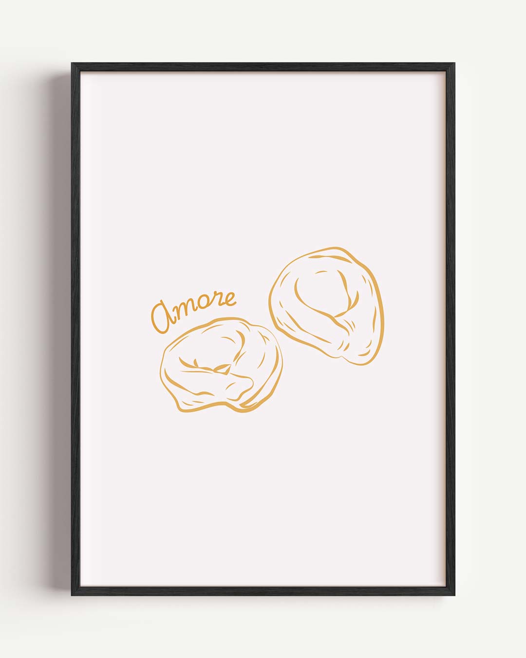 Amore Pasta Illustratie – keuken portret poster als wanddecoratie