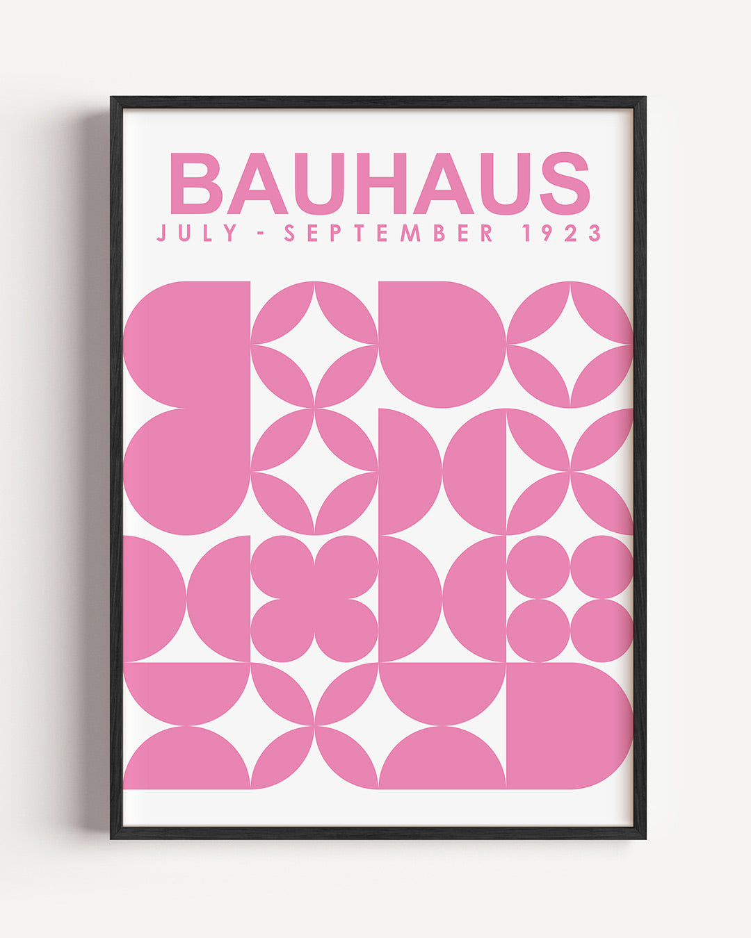 Vormen en vlakken – staande Bauhaus poster als wanddecoratie