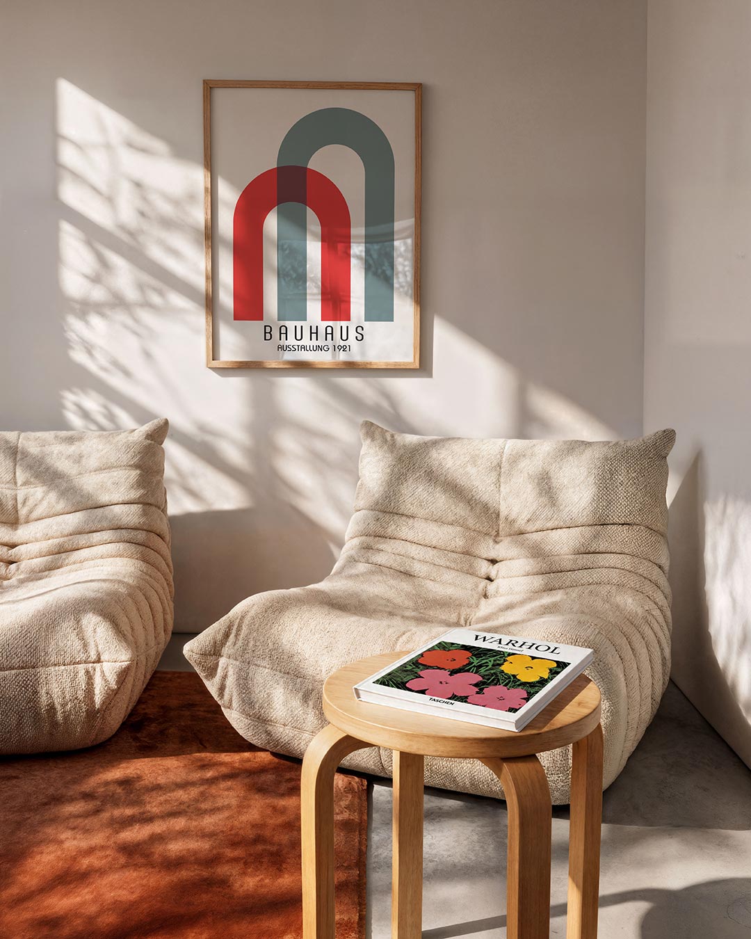 Vorm en kleur – geometrische Bauhaus poster in staand formaat
