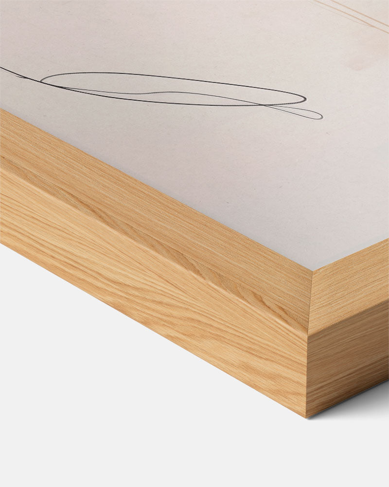 Abstracte Elegantie – elegante poster als rustige staande wanddecoratie