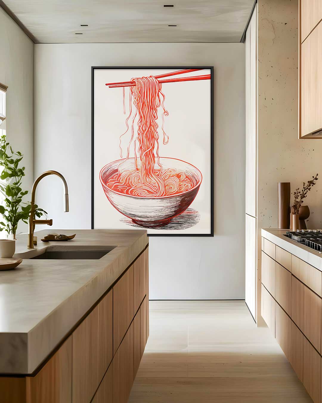 Ramen in Stijl – staand kunstwerk voor modern interieur