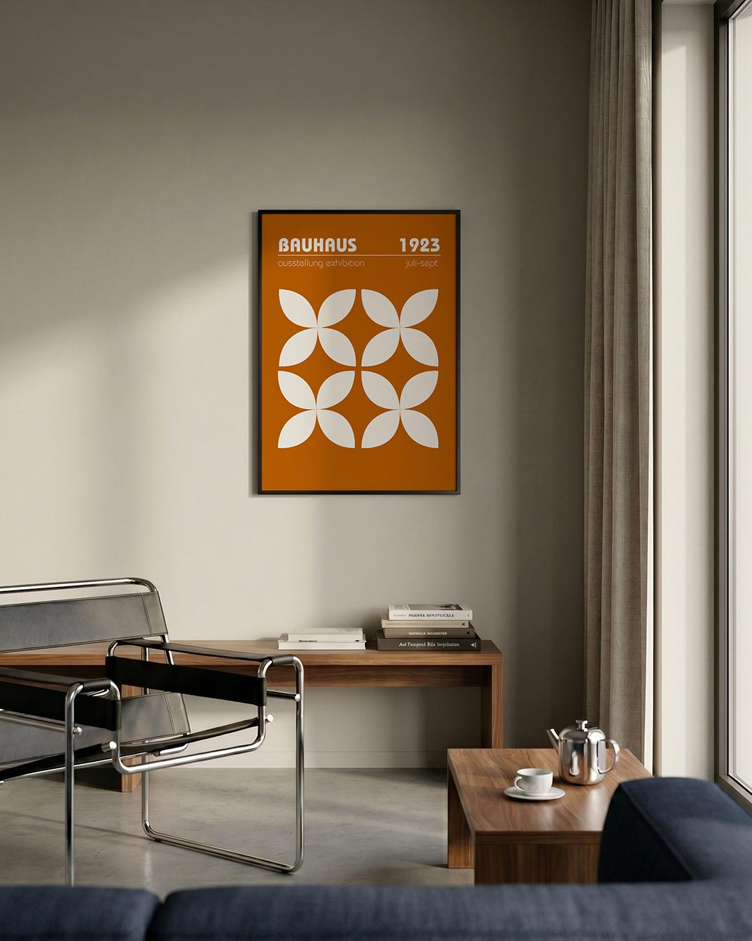  – staande Bauhaus poster voor aan de muur