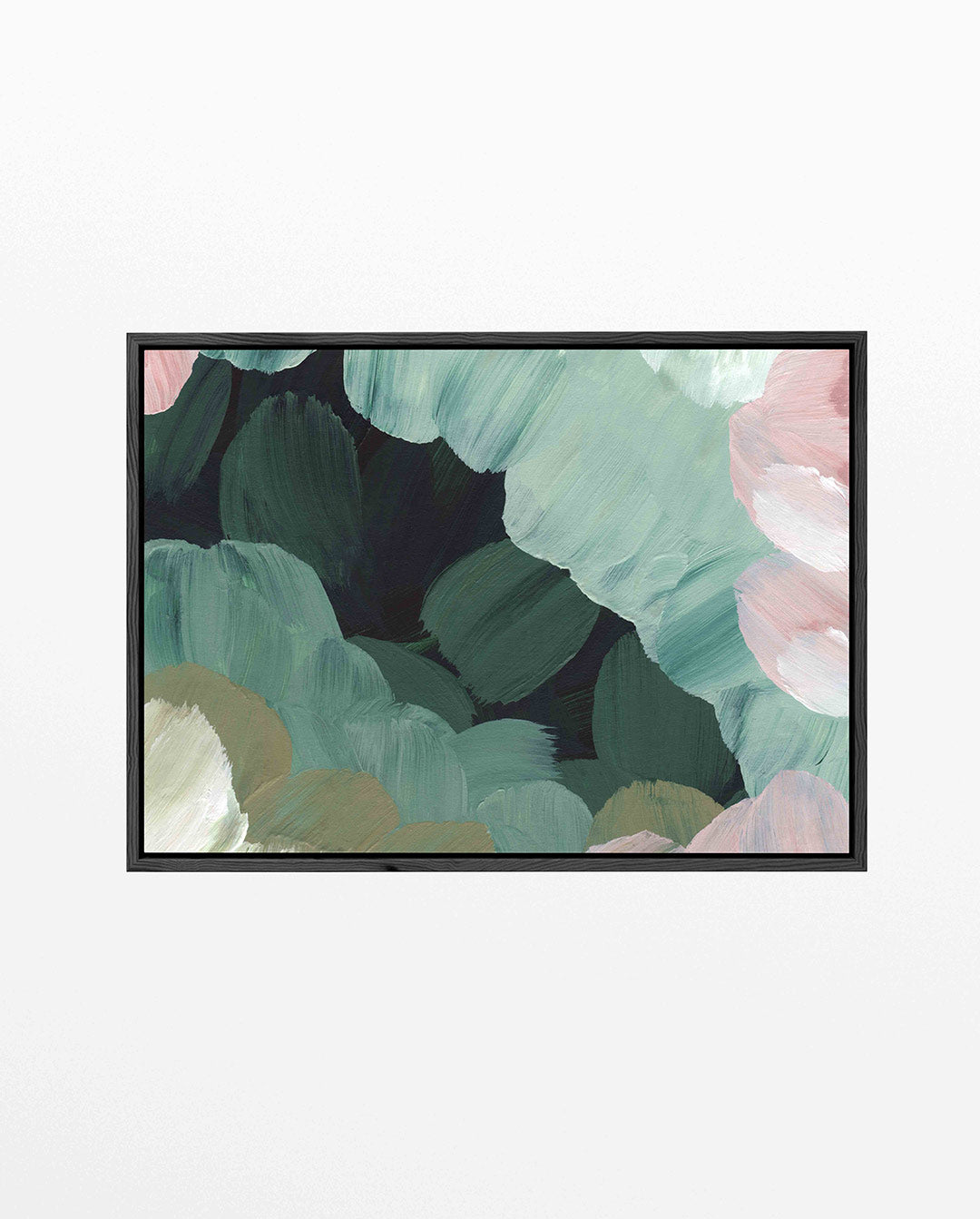 Vloeiende kleurencompositie – Harmonie – liggend wanddecoratie kunstwerk