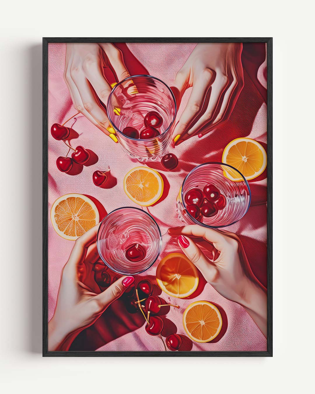 Verfrissende Zomerdrankjes – keuken portret poster als wanddecoratie