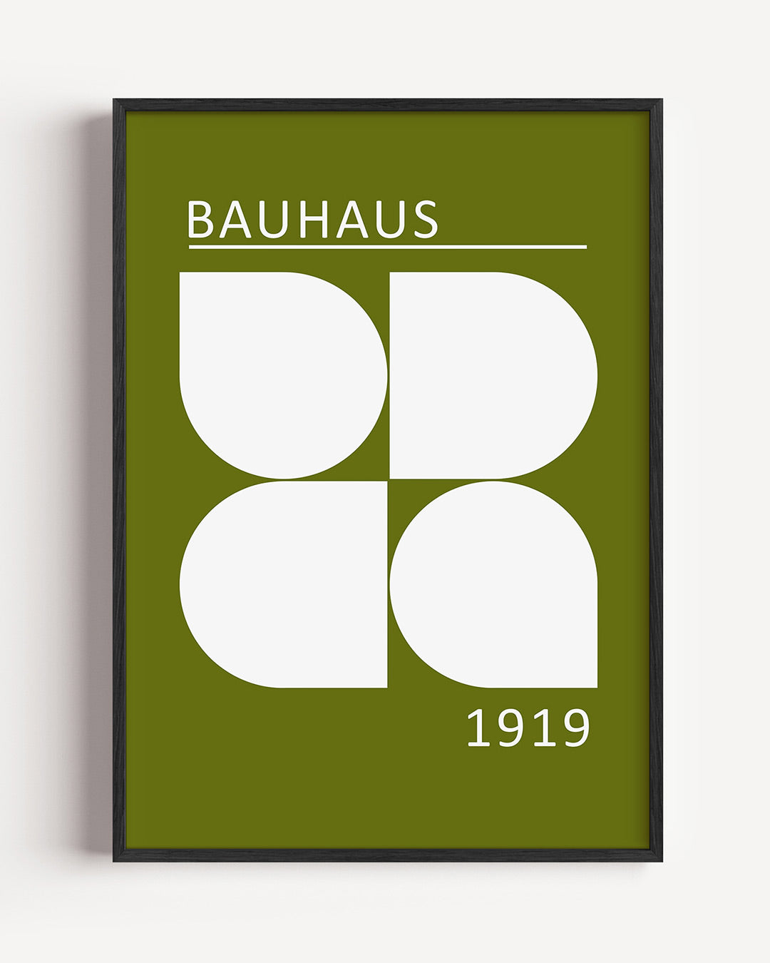 Abstracte – staande Bauhaus poster als wanddecoratie