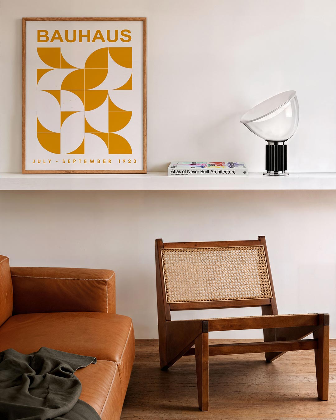 Vormritme en kleur – staande Bauhaus poster voor aan de muur