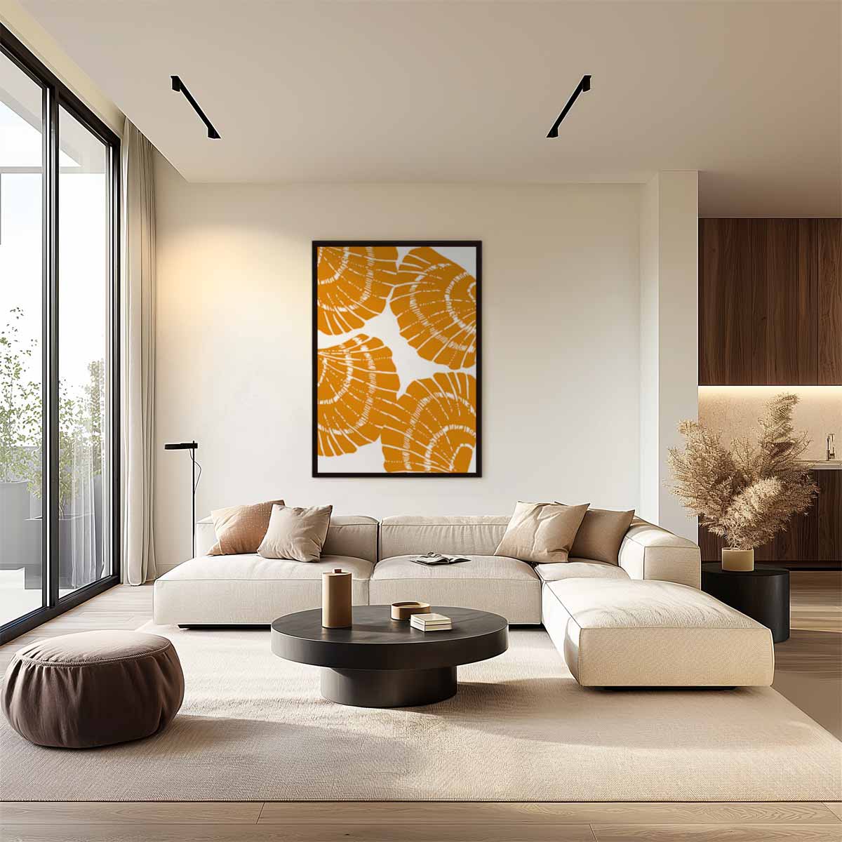 Zeeschelp Serenade – plexiglas wanddecoratie in portret formaat