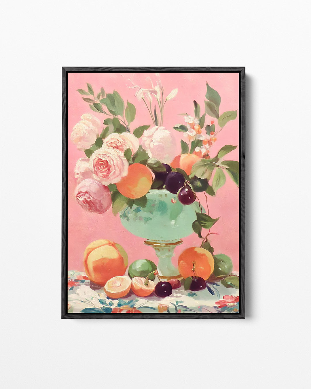 Bloemen en fruit – staand wanddecoratie kunstwerk