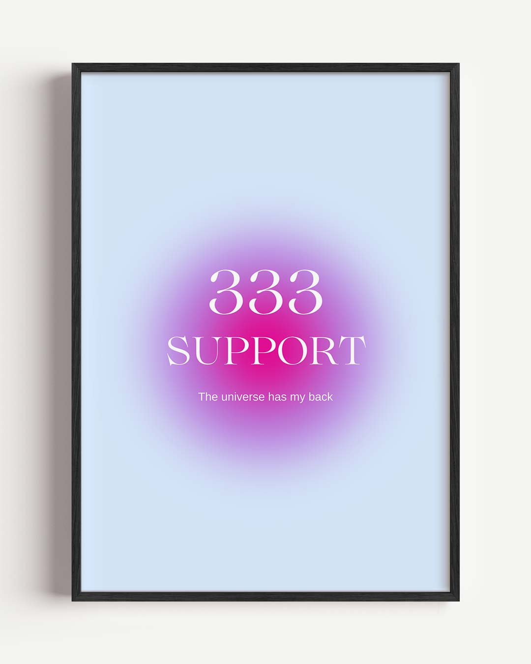 Engelennummer 333 – mindful portret poster als wanddecoratie