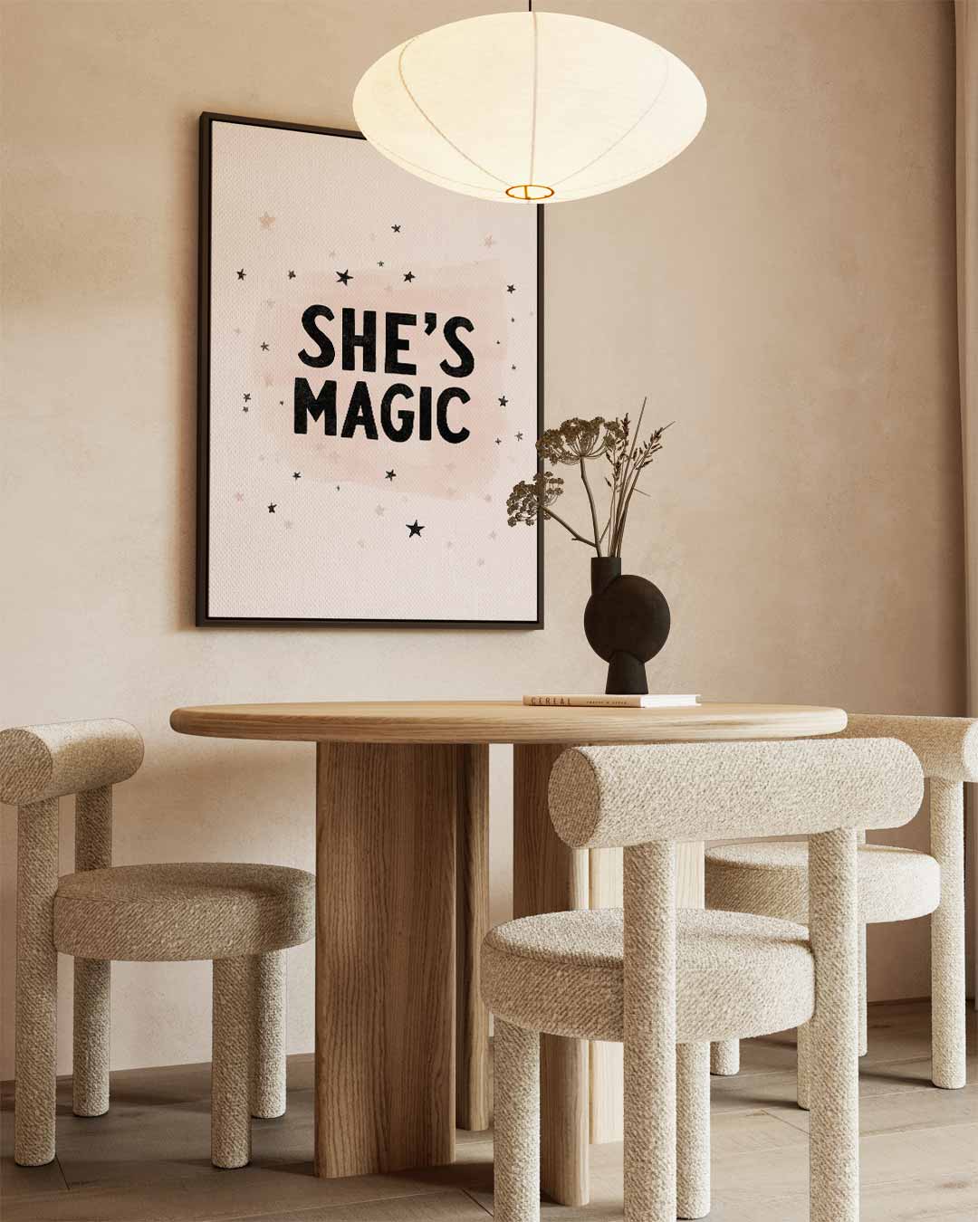 She’s Magic Poster – kunstwerk met zwarte baklijst