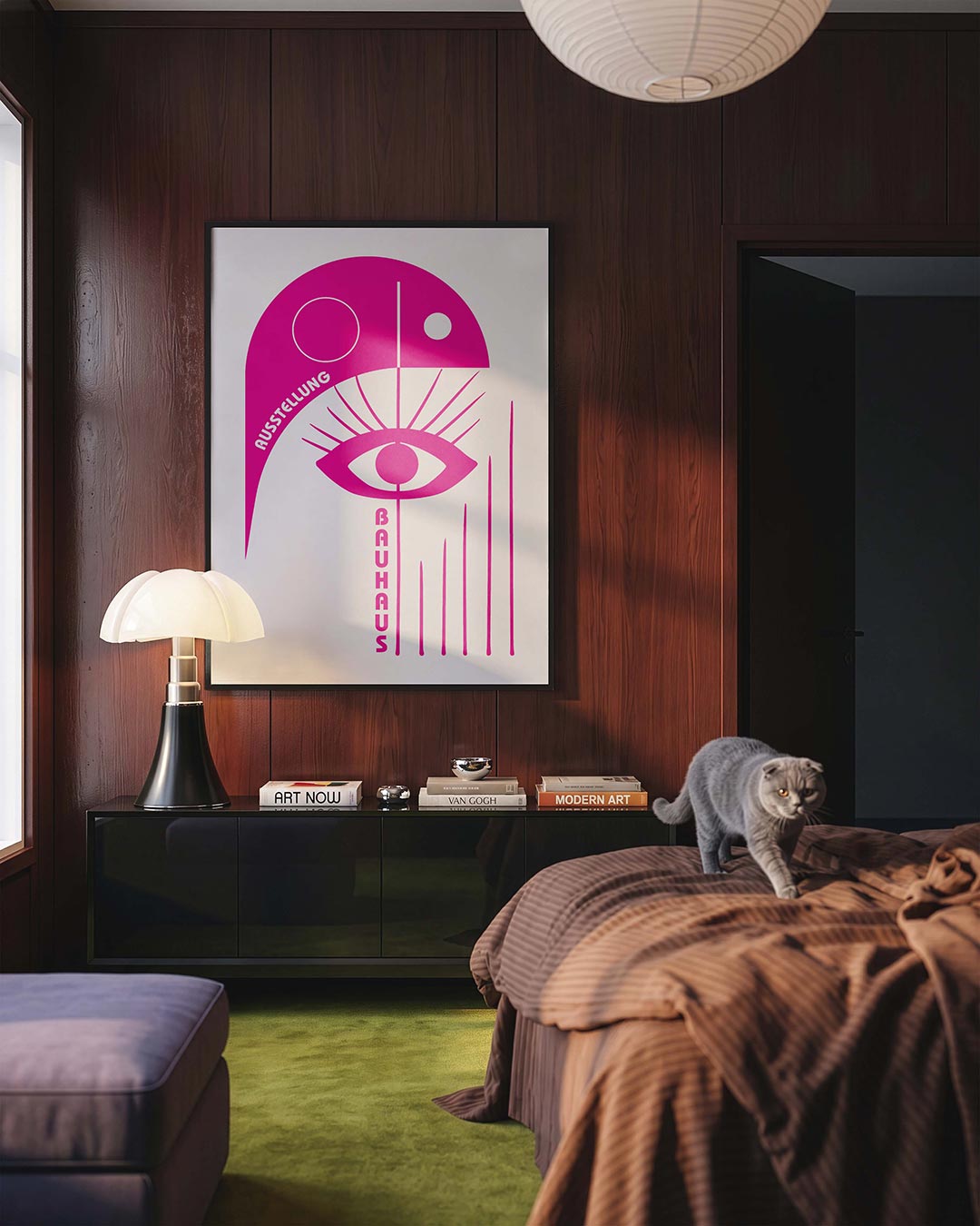  – geometrische Bauhaus poster in staand formaat