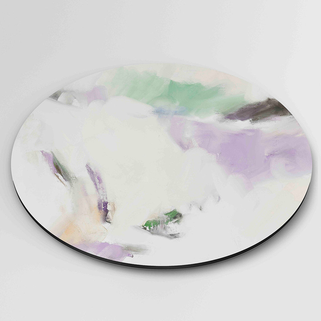 Abstracte vormen – moderne ronde wanddecoratie van WallArtistic