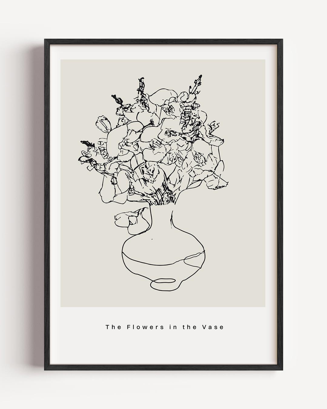 Minimalistische Bloemenposter – keuken portret poster als wanddecoratie
