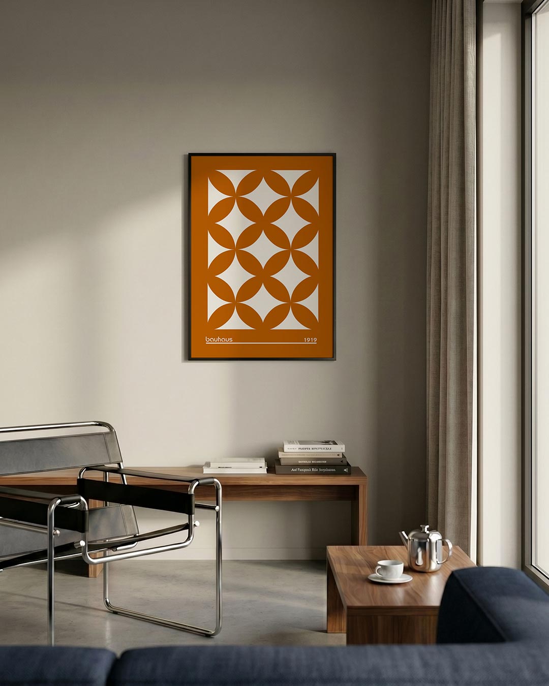  – staande Bauhaus poster voor aan de muur