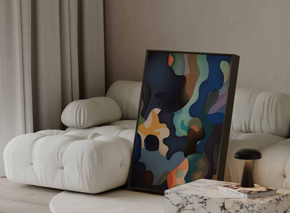 Kleurrijke Golven – portret kunstwerk als wanddecoratie, afbeelding 13