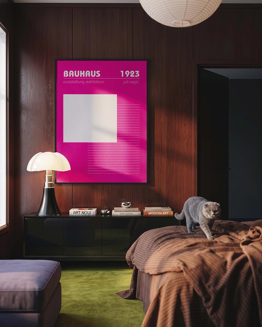  – geometrische Bauhaus poster in staand formaat