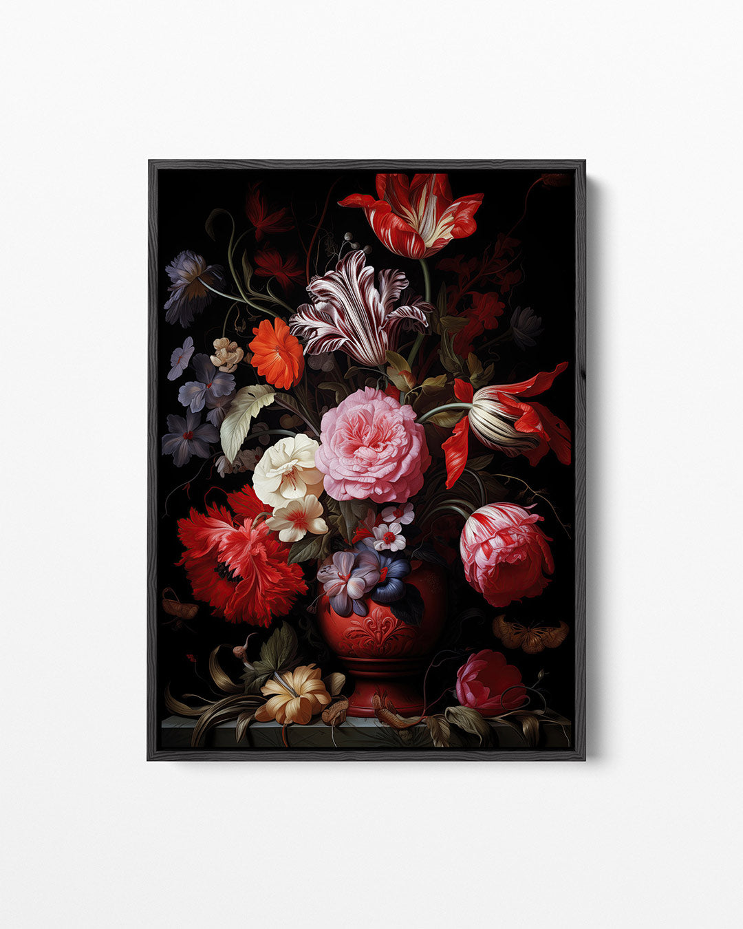 Bloemrijke compositie – staand wanddecoratie kunstwerk