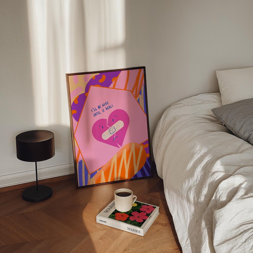 Healing Heart – staande zomer wanddecoratie van WallArtistic