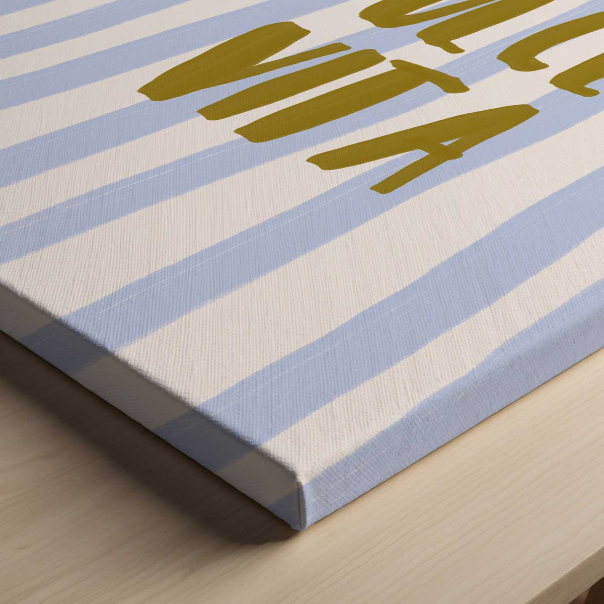 La Dolce Vita Strepen – canvas kunstwerk als wanddecoratie