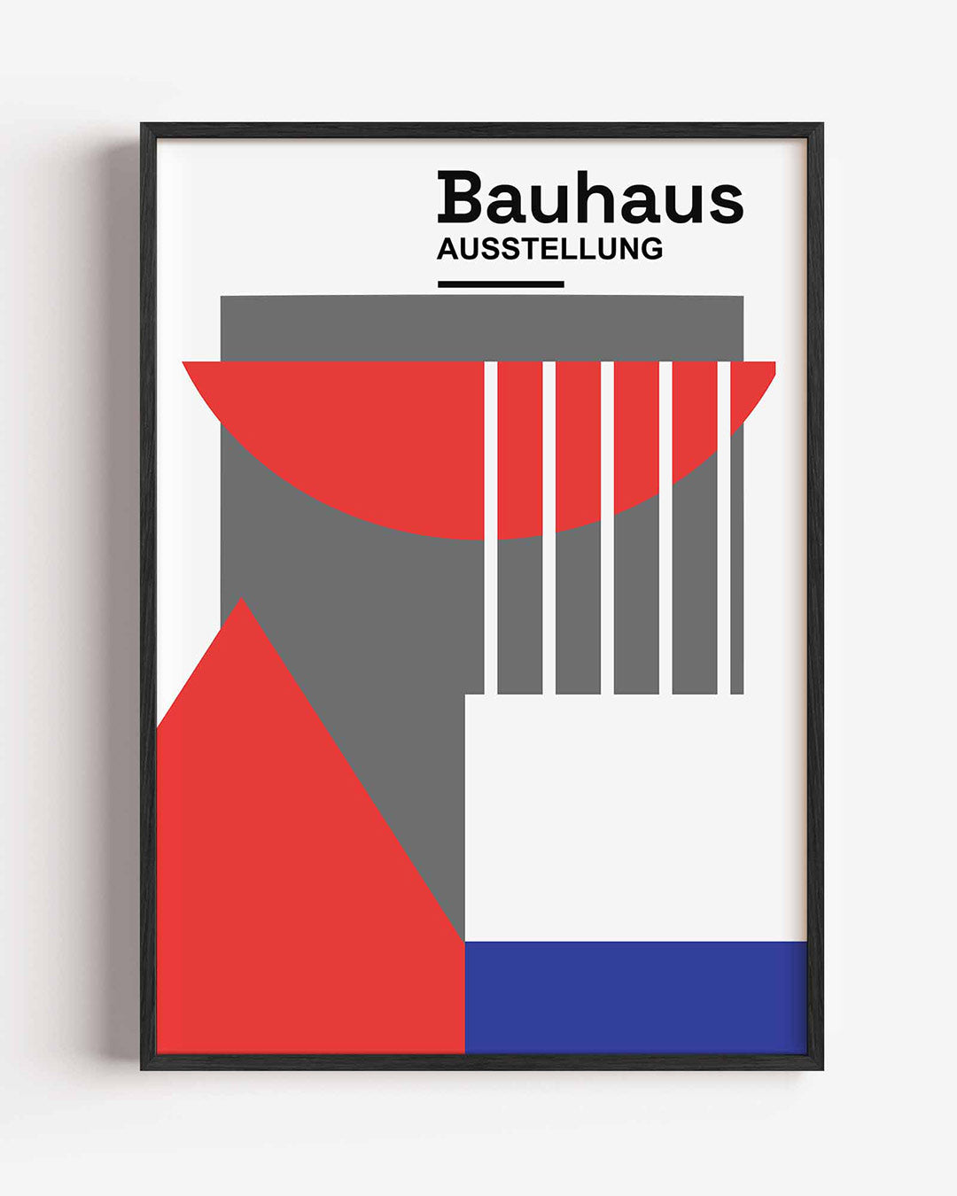 Vorm en kleur – staande Bauhaus poster als wanddecoratie