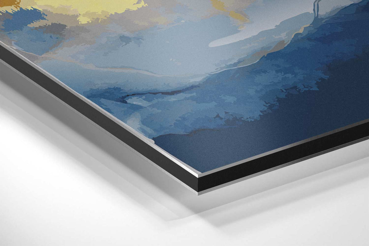 Hemelse Blauwe Dromen – canvas kunstwerk als wanddecoratie