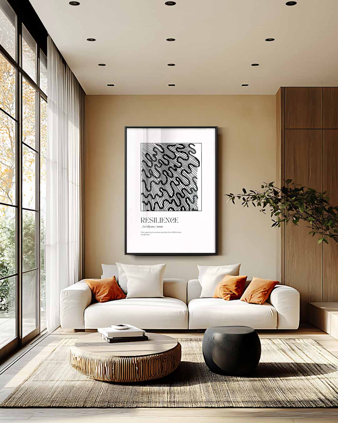 Resilience Krachtpatroon – staand kunstwerk voor modern interieur