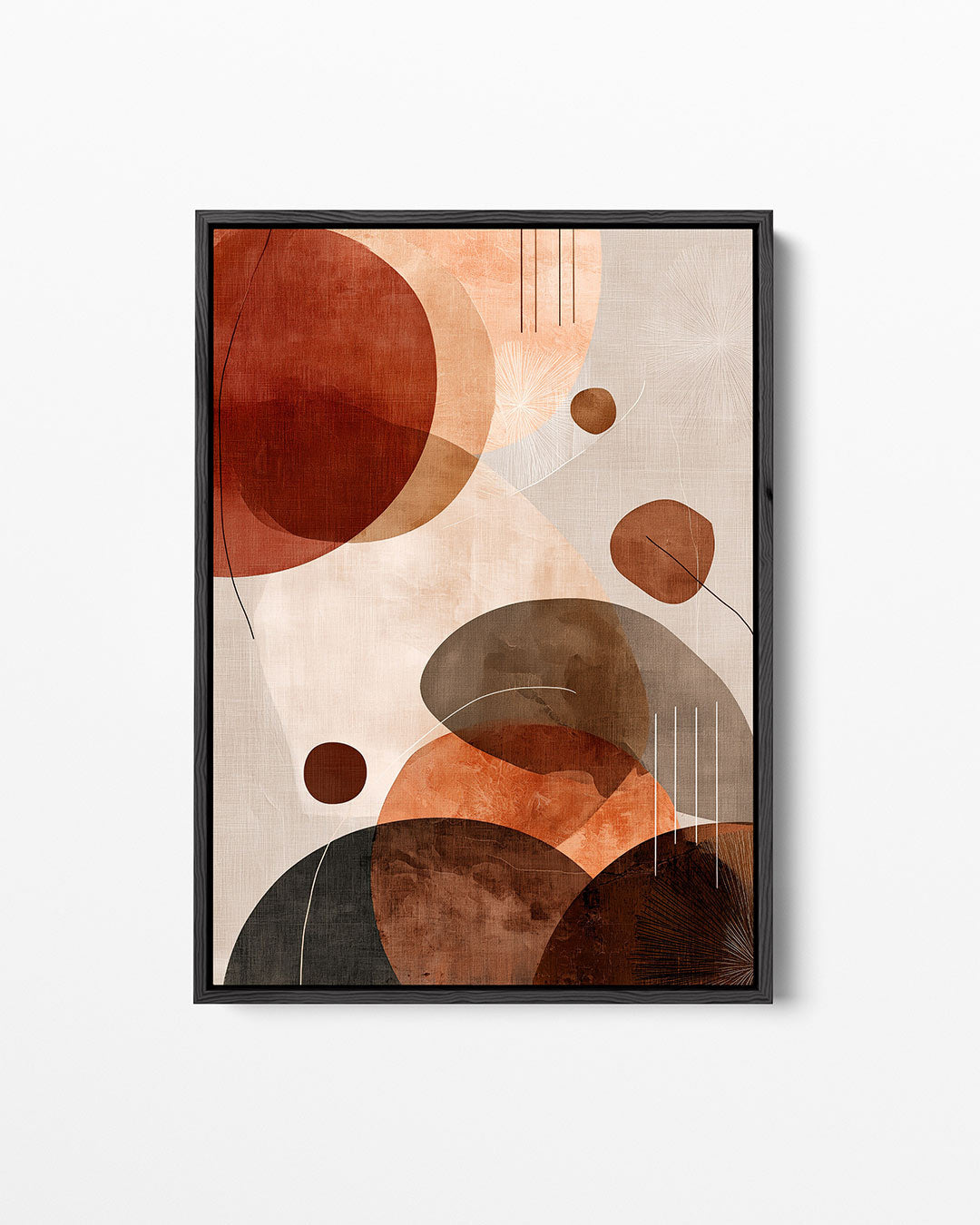 Organische vormen compositie – staand wanddecoratie kunstwerk