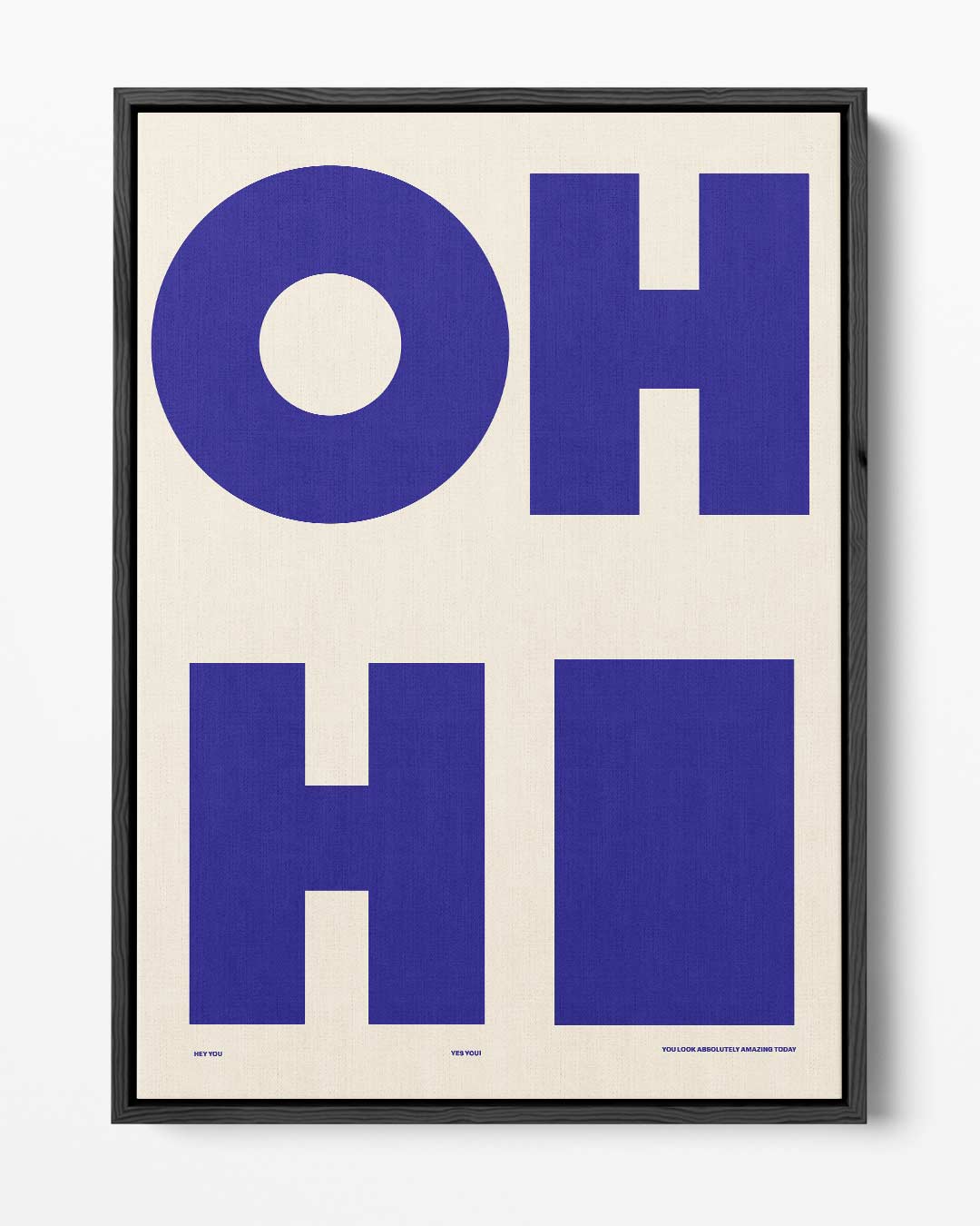 OH HI Wandkunst – portret kunstwerk als wanddecoratie