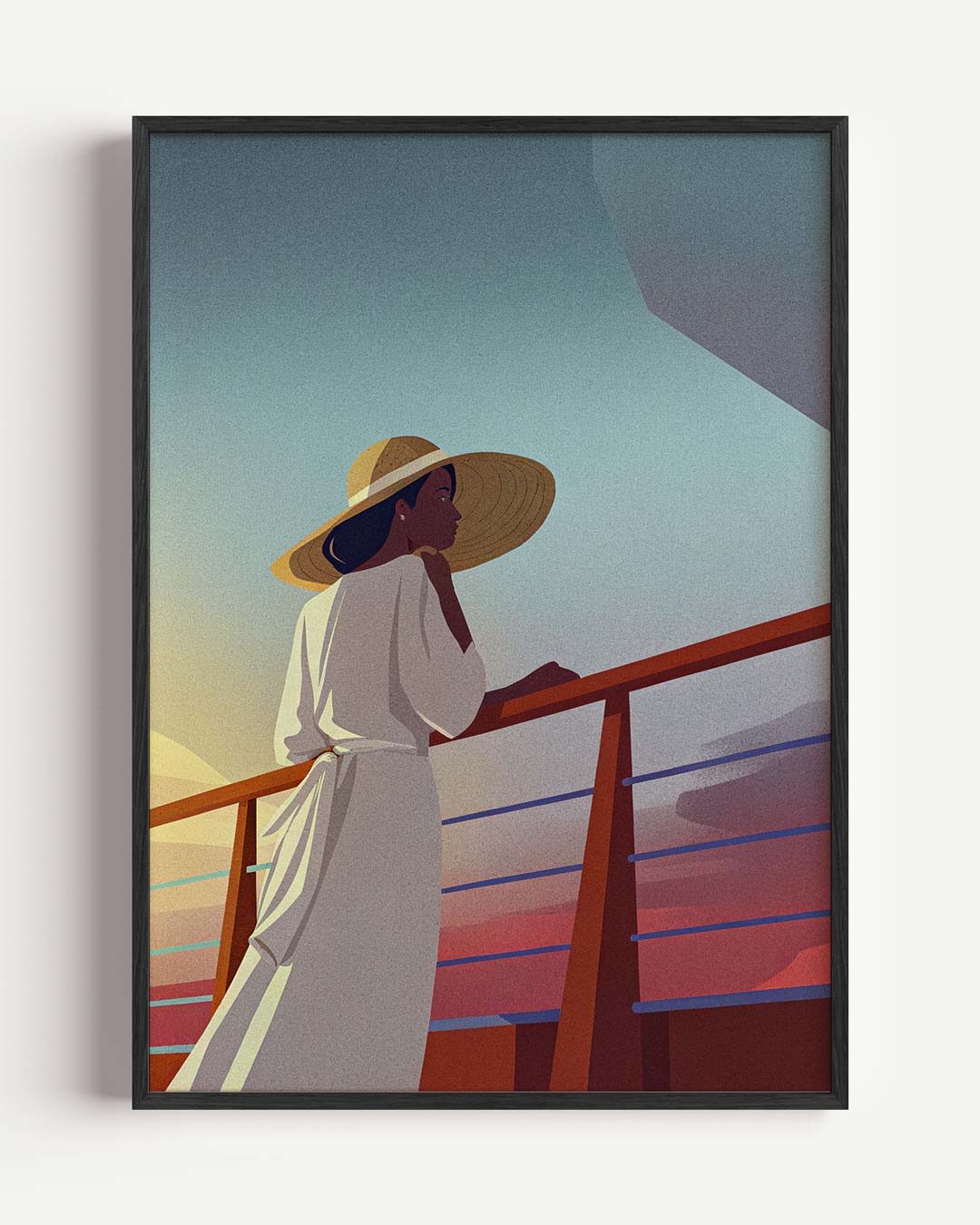 Stijlvolle Zomerdromen – zomer portret poster als wanddecoratie