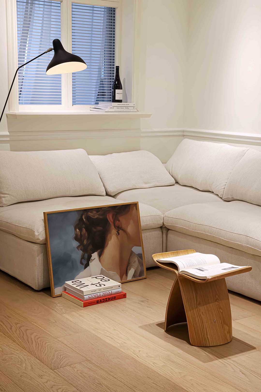Vrouwelijk profiel – vrouwelijke portretkunst als landscape poster