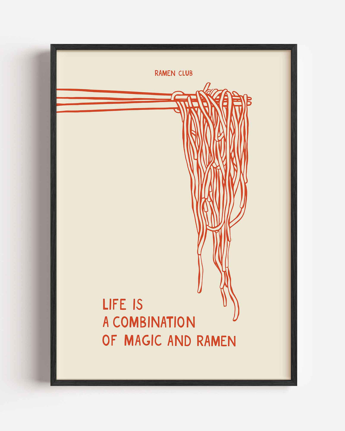 Ramen en magie – Aziatische portret poster als wanddecoratie