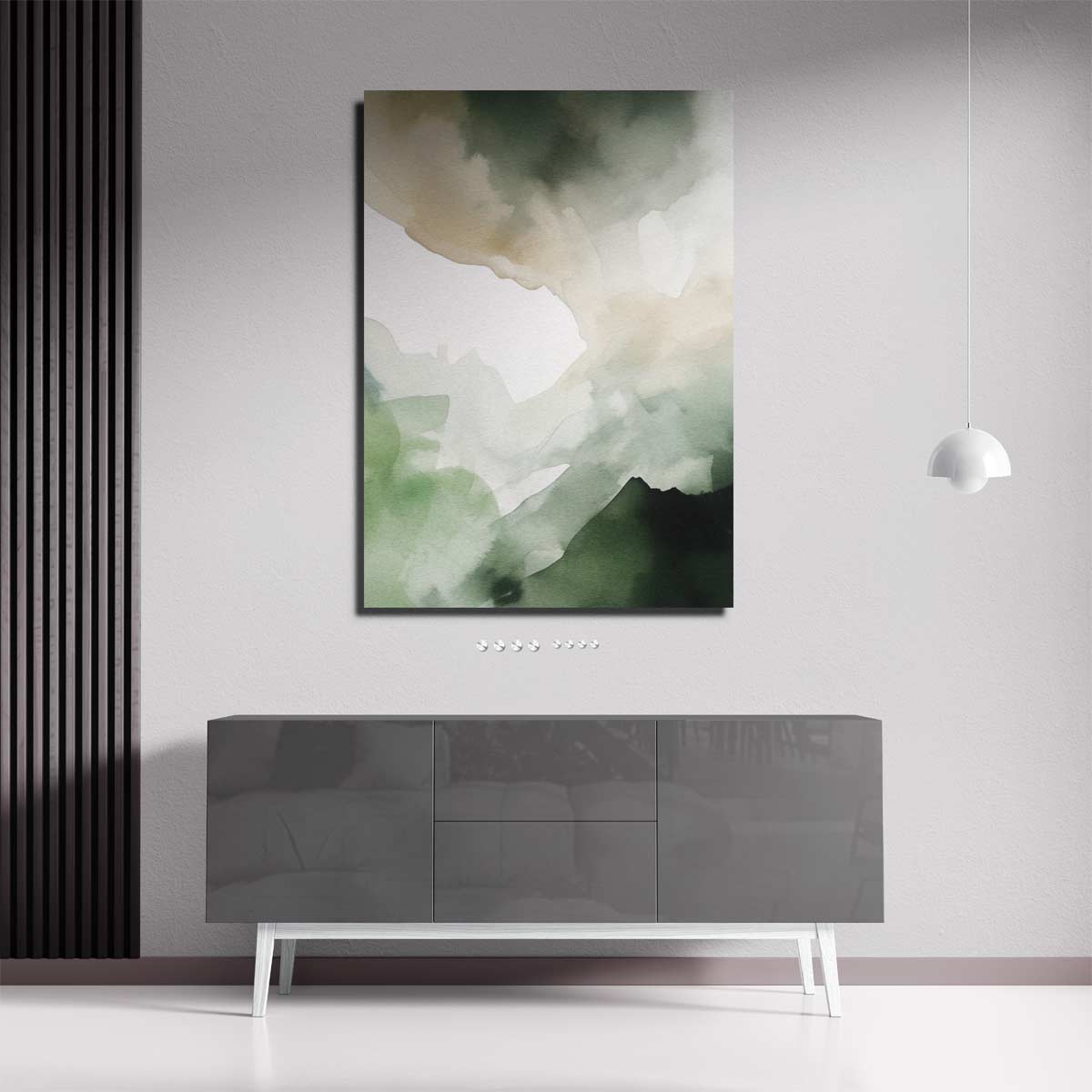 Natuurlijke Aardetinten Abstract – portret kunstwerk als wanddecoratie, afbeelding 18