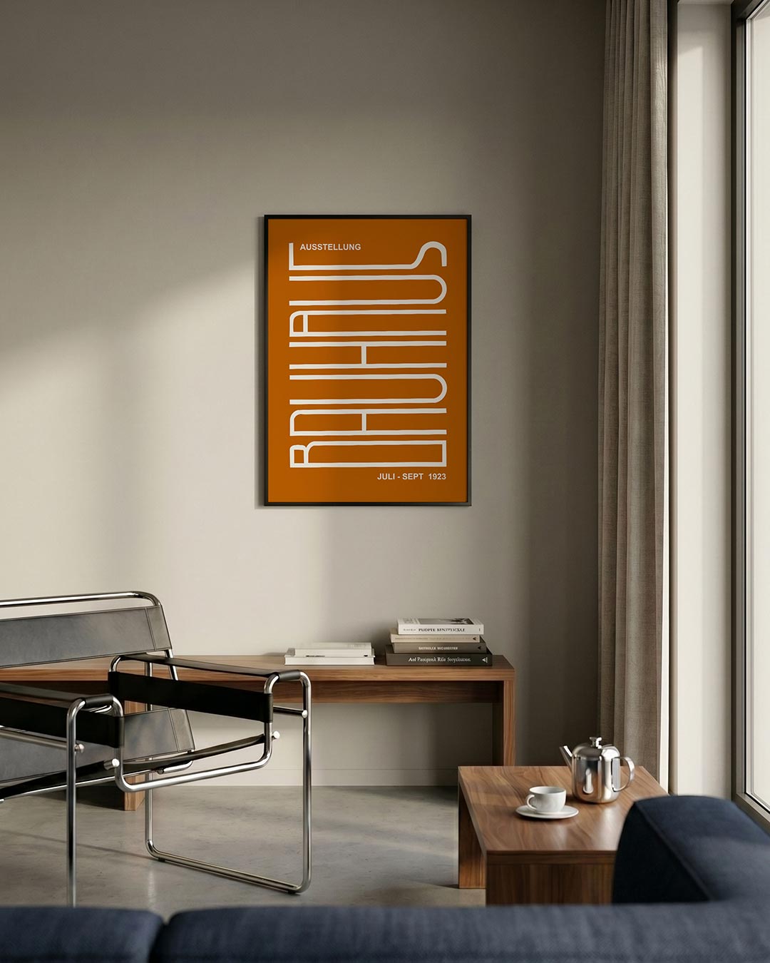  – staande Bauhaus poster voor aan de muur