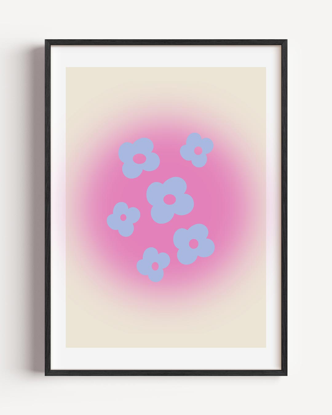 Bloemenpracht – moderne portret poster als wanddecoratie