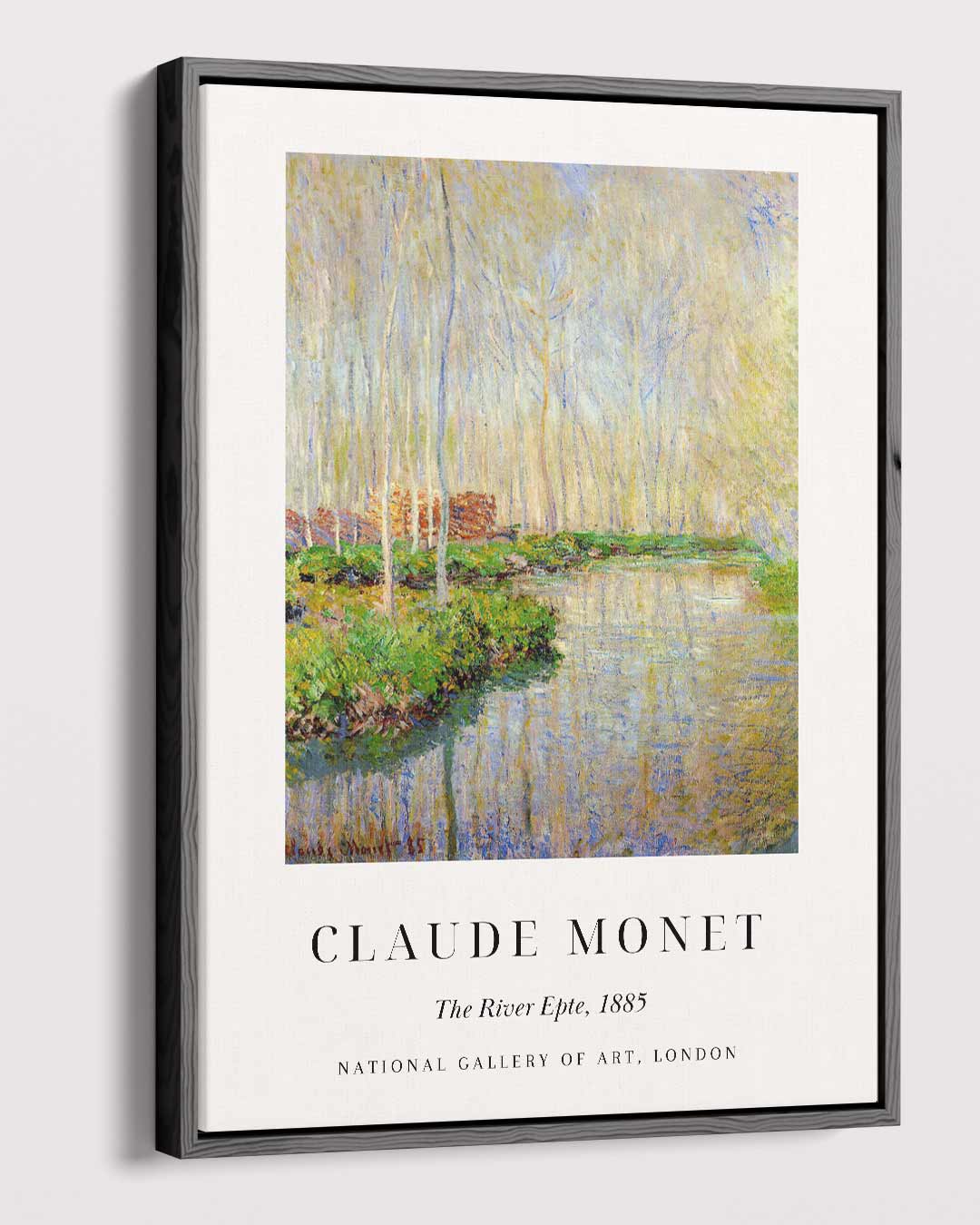 De Rivier Epte, 1885 – plexiglas wanddecoratie in portret formaat