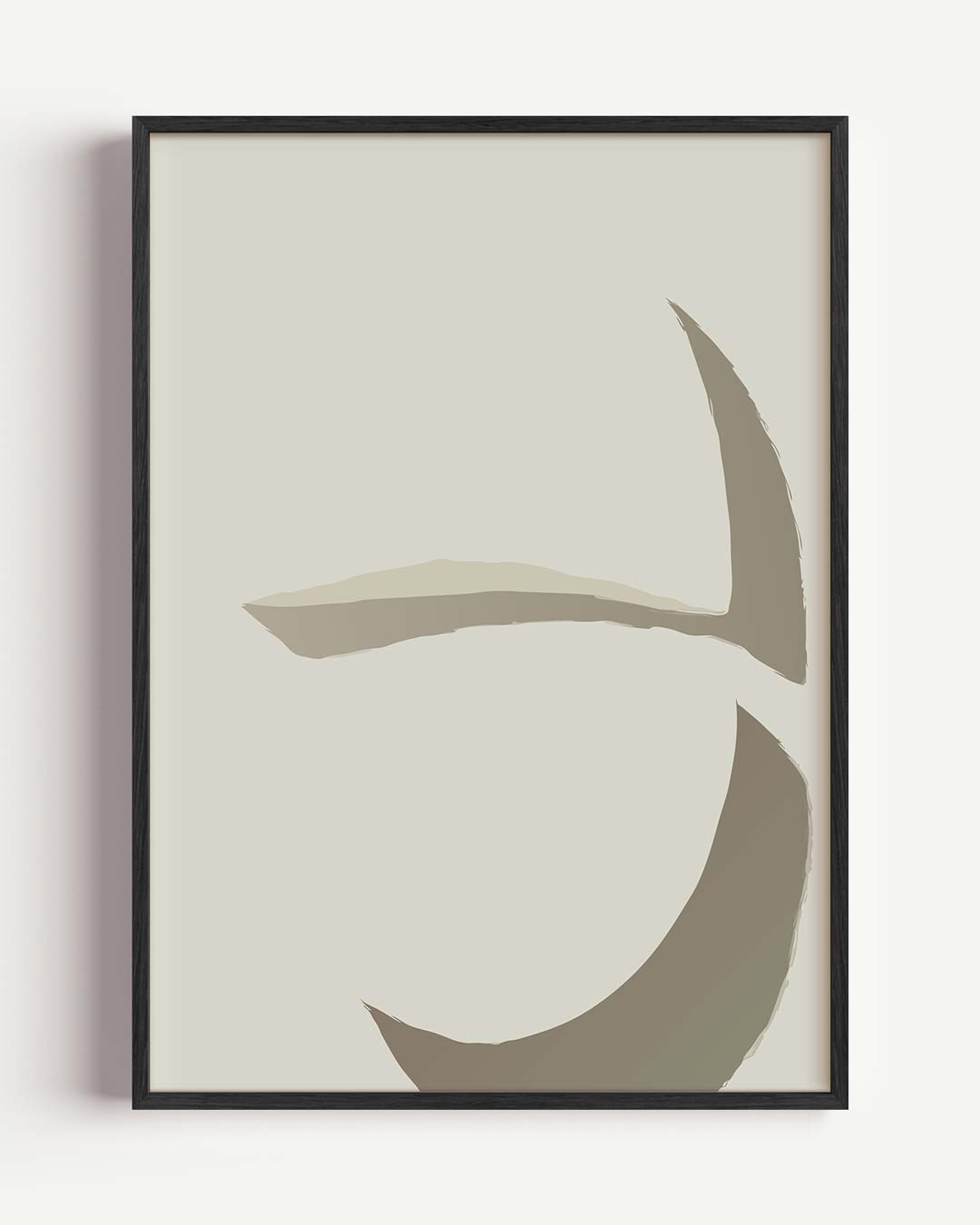Stijlvolle Abstracte Kunstposter – kleurrijke abstracte portret poster als wanddecoratie
