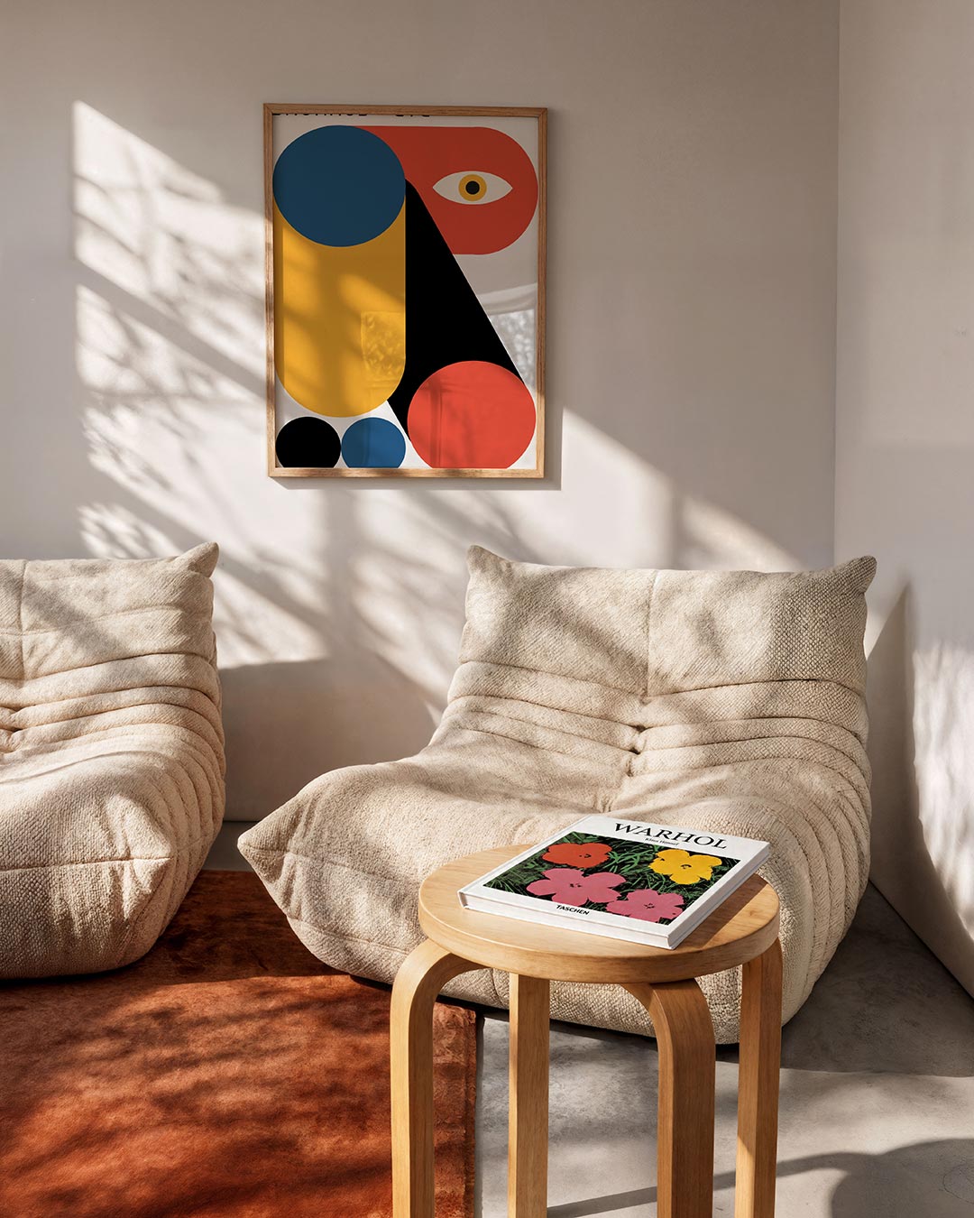 Vorm en kleur – geometrische Bauhaus poster in staand formaat