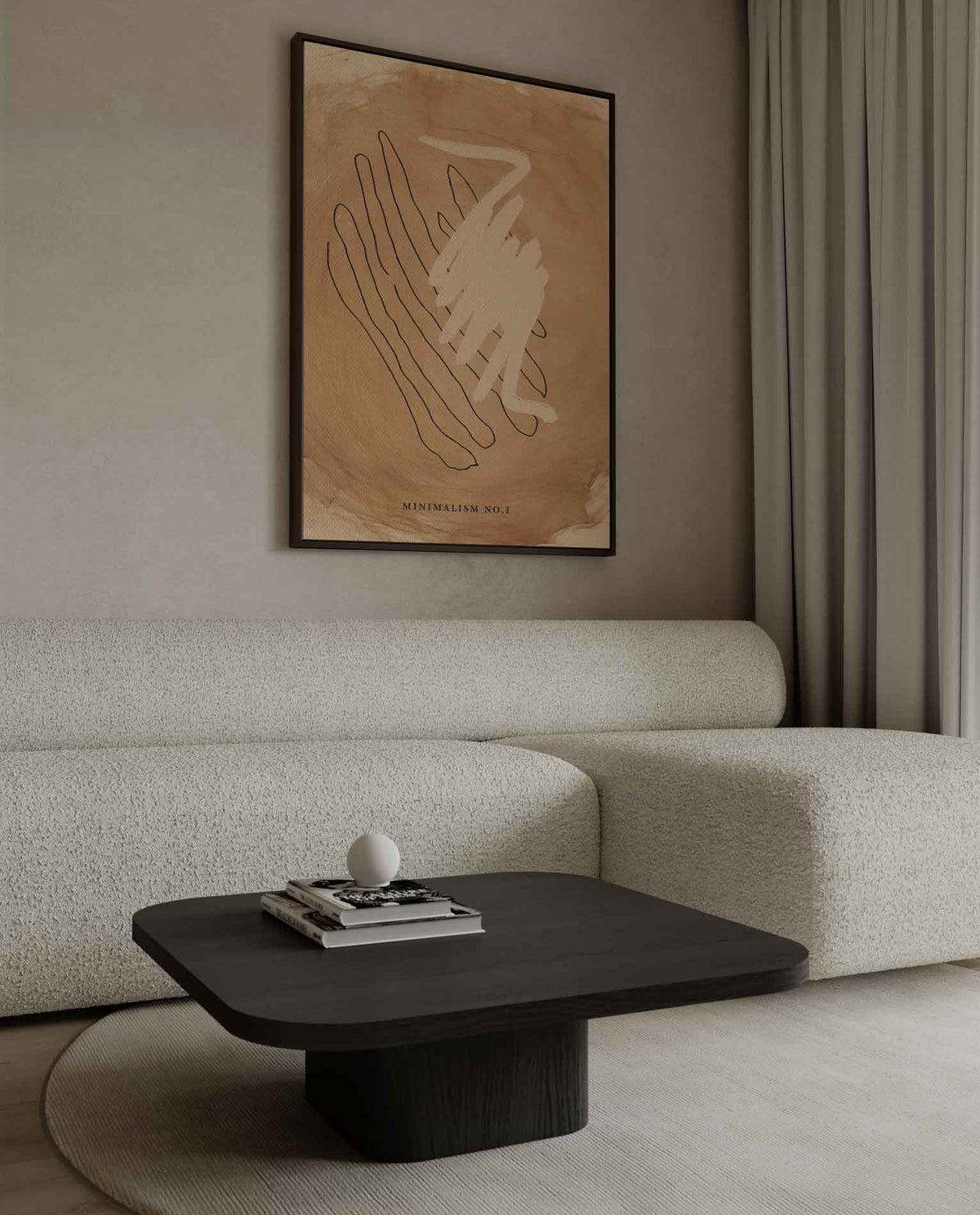 Minimalisme No.1 – canvas kunstwerk als wanddecoratie