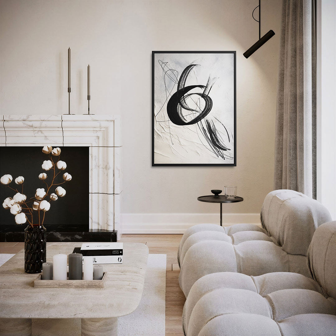 Dynamische lijnen – staand wanddecoratie kunstwerk