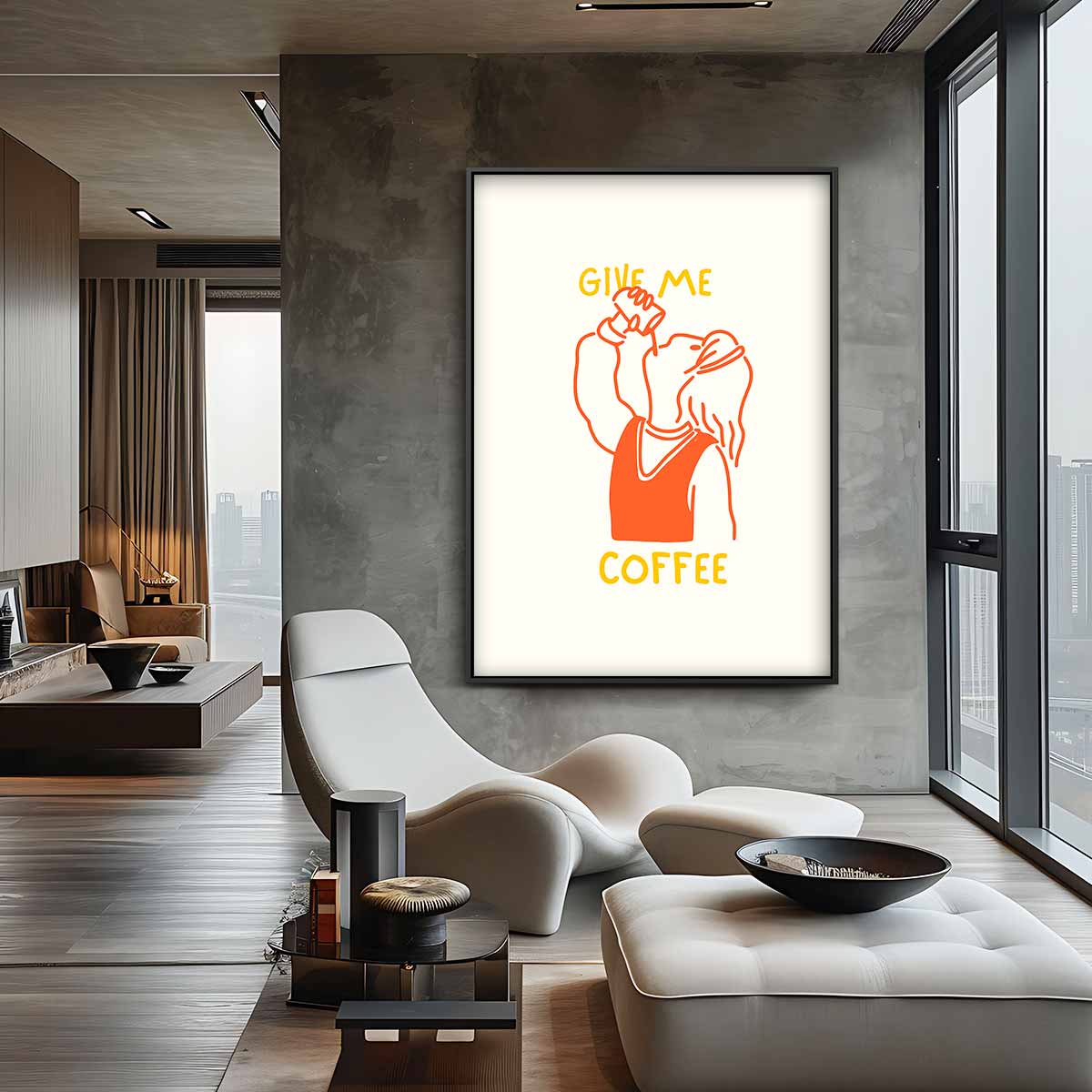 Koffie Avonturier – plexiglas kunstwerk als wanddecoratie