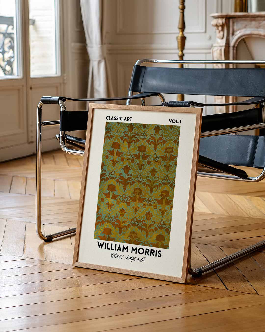 William Morris Bloemenpatroon – William Morris poster in staand formaat