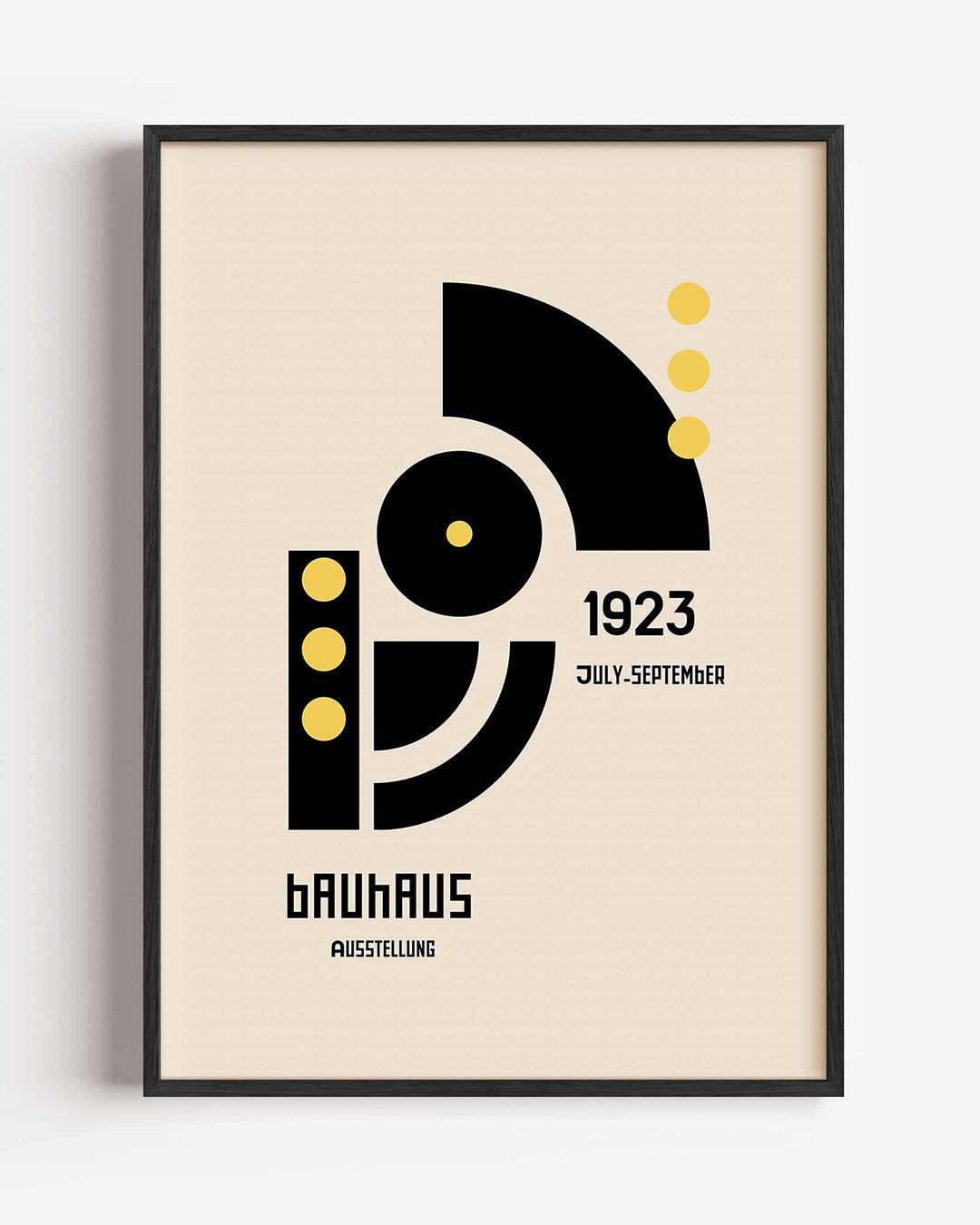 Vormen en vlakken – staande Bauhaus poster als wanddecoratie